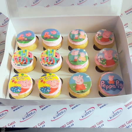 Peppa Pig Picture Edible Photo Cupcakes