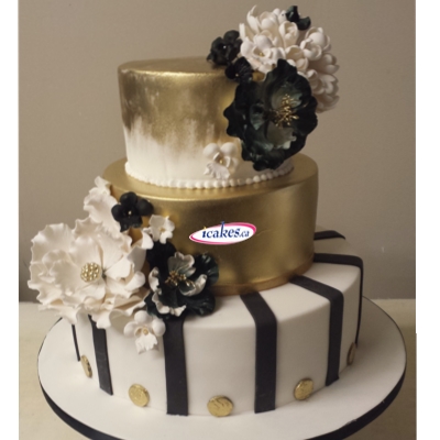 Golden Wedding Cake Irresistible Cakes