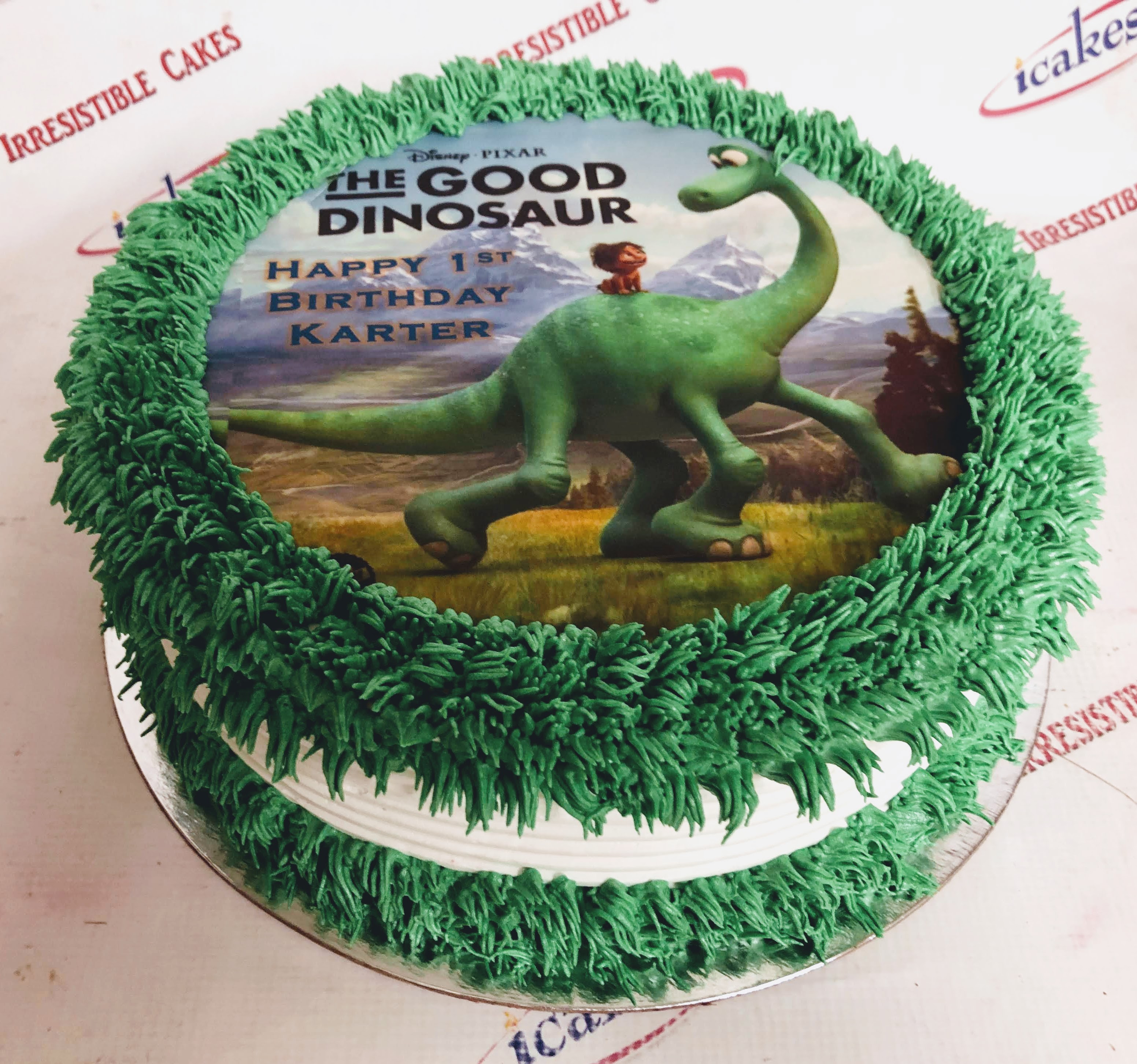 The Good Dinosaur Full Edible Photo Boy Birthday Buttercream Cake