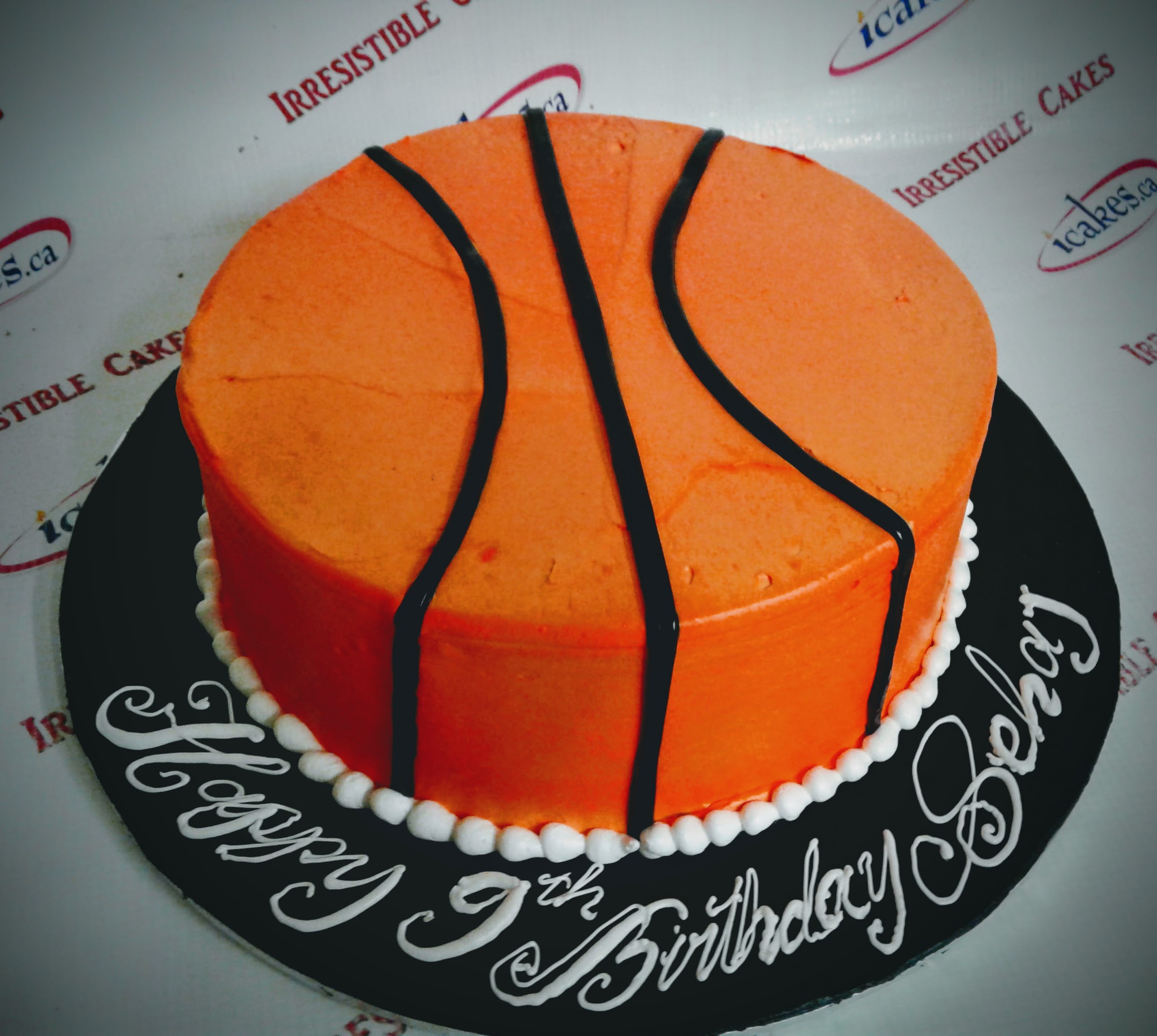 Basketball Game Buttercream Kids Boy Birthday Cake Brampton ICakes