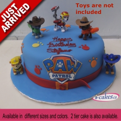Paw Patrol Fondant Kids Boy And Girl Birthday Cake From Irresistible Cakes