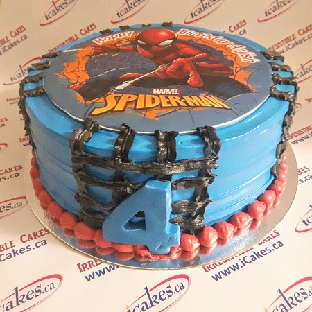 Spiderman Special Photo Kids Boy Birthday Buttercream Cake