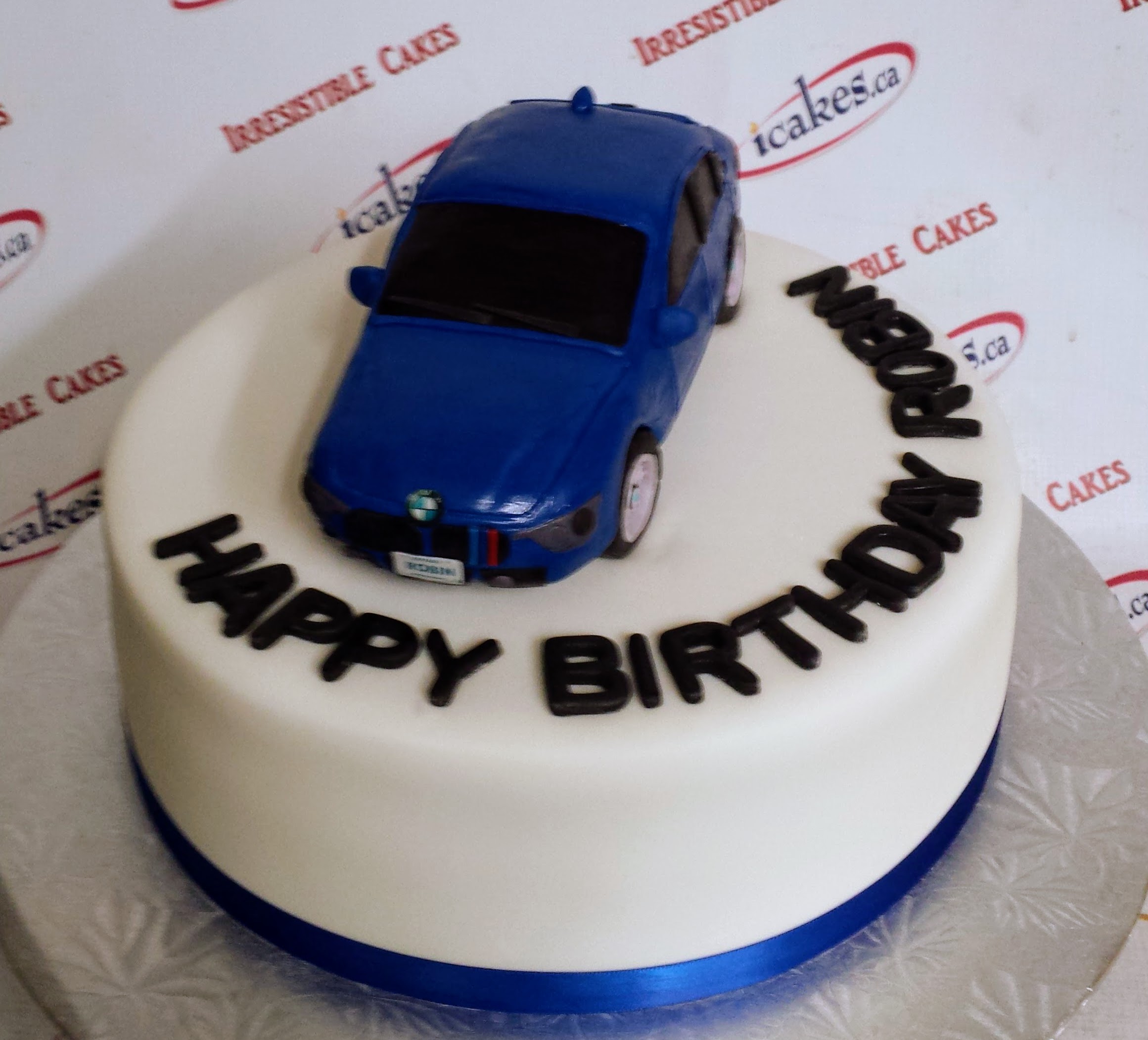 Car/Truck Shape Fondant Birthday Cake For Man/Boy