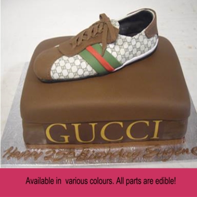 Gucci Shoe Adult Birthday Cake