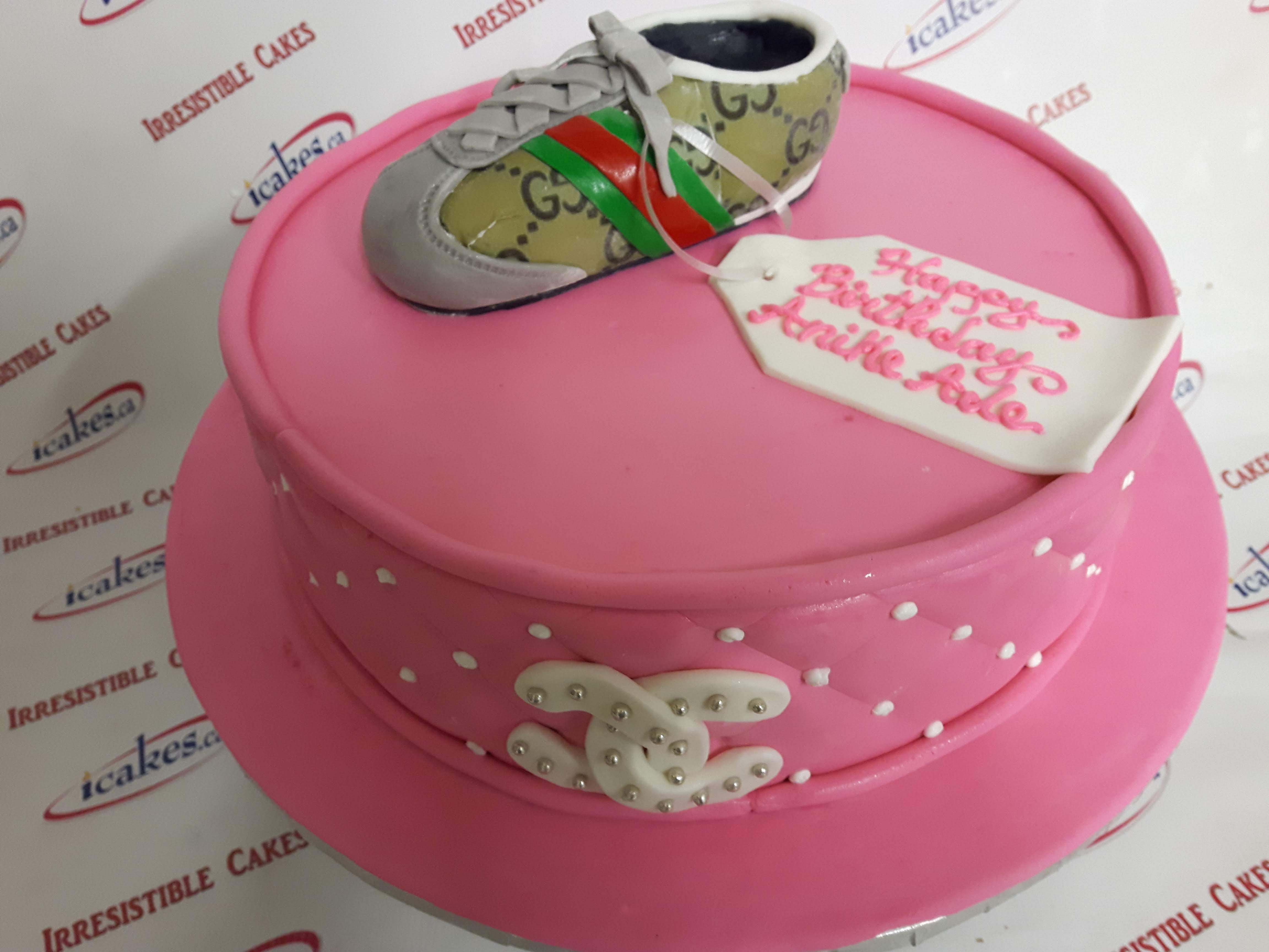 Louboutin Themed Shoe Box Cake - Decorated Cake by Sam - CakesDecor