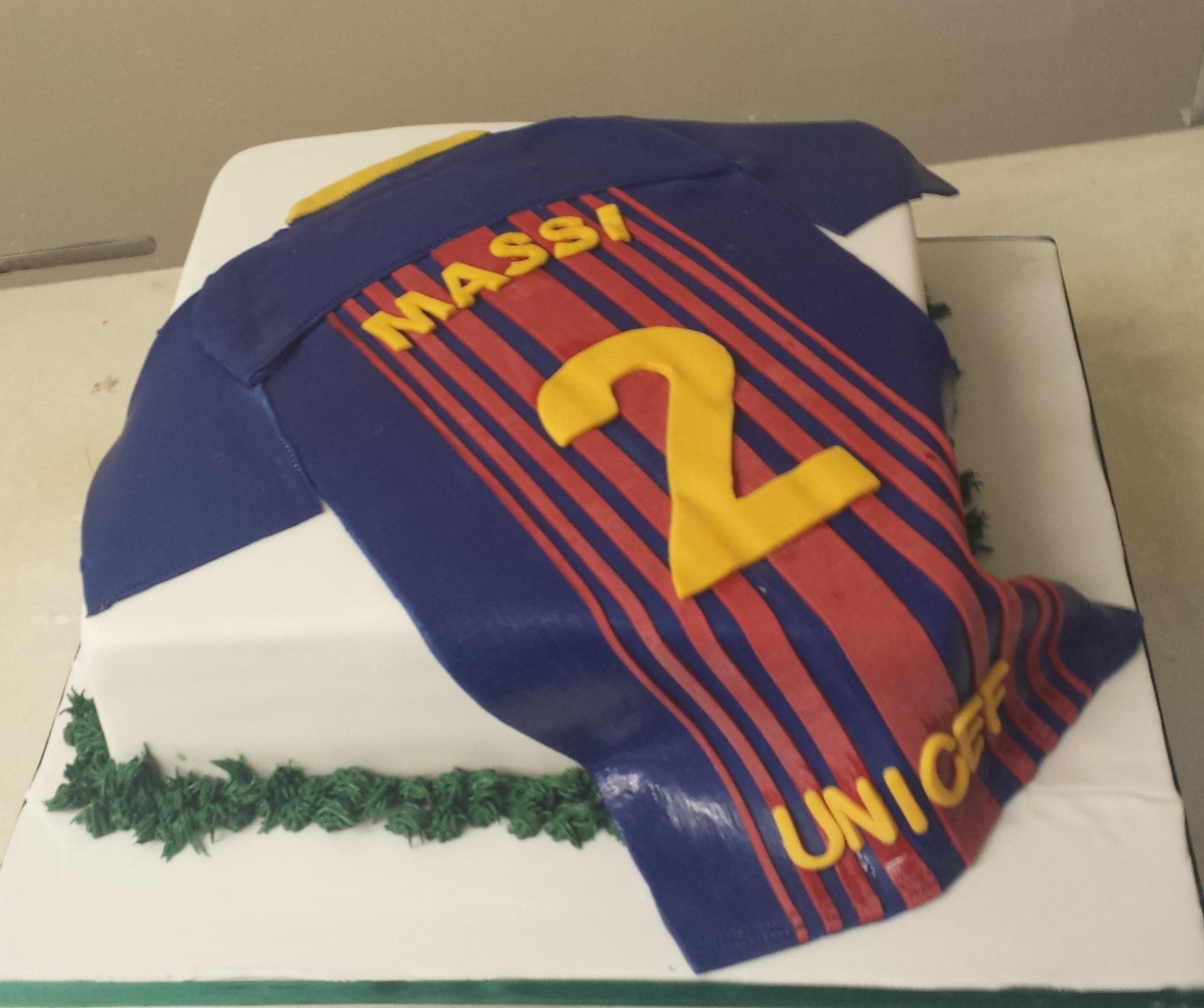 Unicef Sports Jersey Birthday Cake For Man/Boy