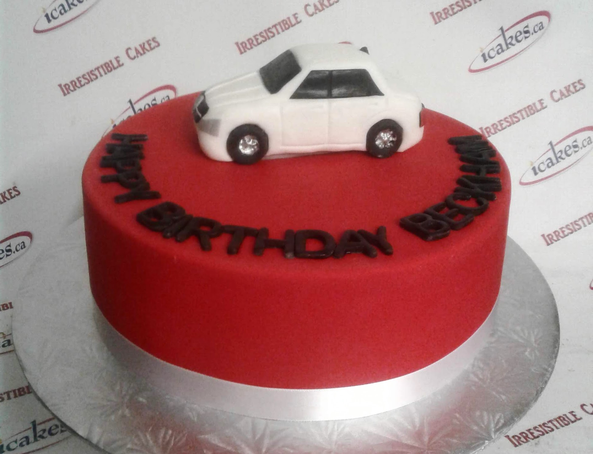 Mercedes Car Fondant Birthday Cake For Man/Boy