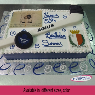 Toronto Maple Leafs Sports Adult Birthday Cake