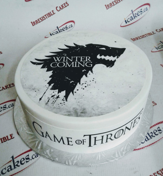 Game Of Thrones Fondant Photo Cake
