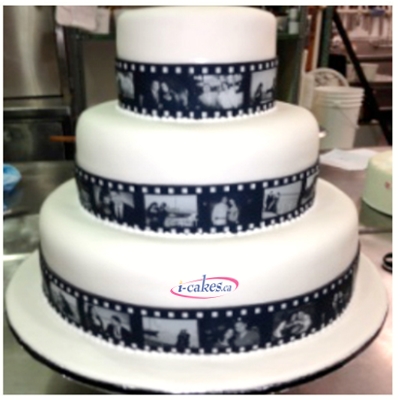 Hollywood Film Movie Photo Picture Wedding Cake From Irresistible Cakes