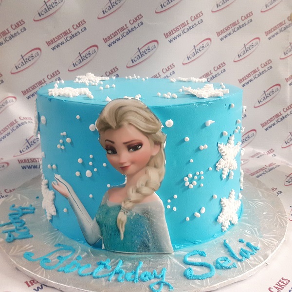 Frozen Elsa Anna high  side picture photo girl birthday cake