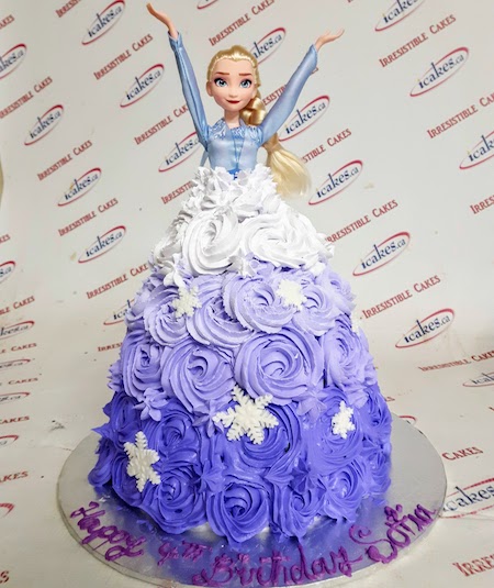 ELSA doll cake for SARA celebrating her birthday at school… | Flickr