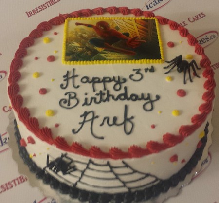 Spiderman Buttercream edible picture photo Birthday Cake  For Kids/Boy/Girl
