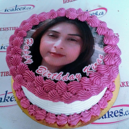Full Face, Photo Picture, Buttercream Birthday Cake For Woman/Man/Girl/Boy