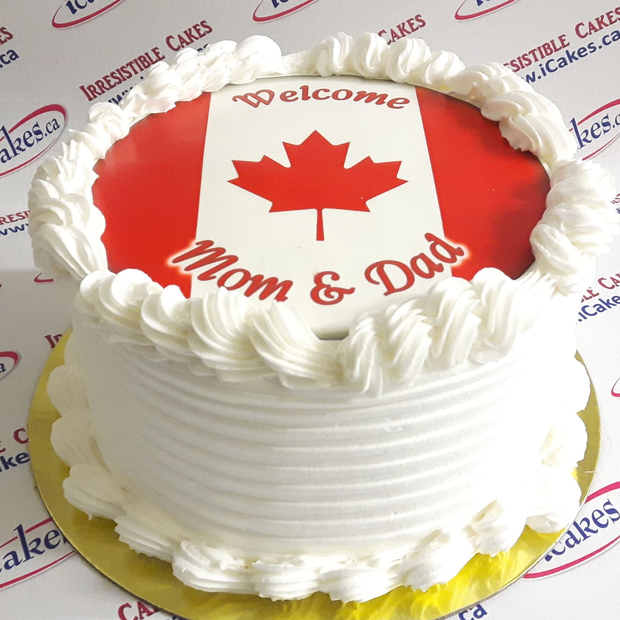 Happy Canada Day Celebration Cake Stock Image - Image of food, maple:  72911613