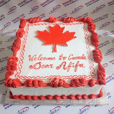 Canada Day Cake - Elizabeth's Kitchen Diary