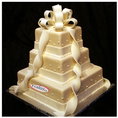 Cadeaux 3 Tier Fondant Wedding Cake From Irresistible Cakes Brampton