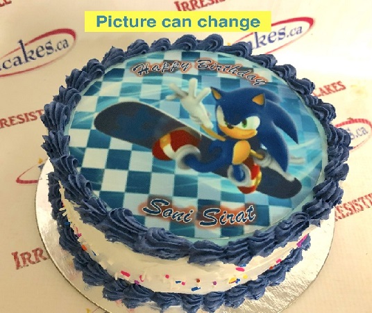 Sonic the Hedgehog Edible Cake Topper Image ABPID12423 – A Birthday Place