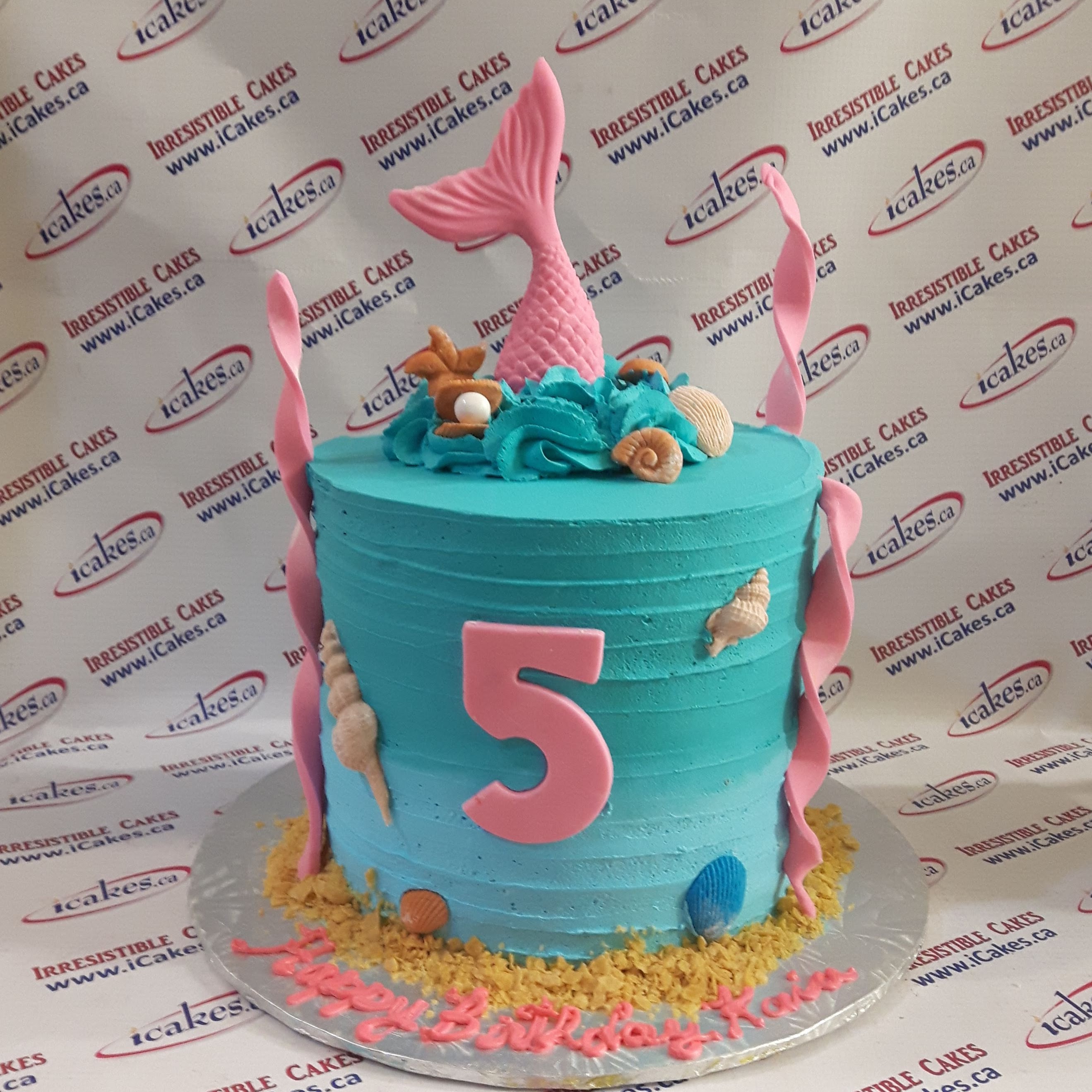 Mermaid Sea Theme Kids Girl Birthday Special Buttercream Cake