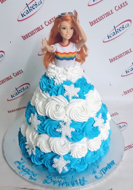 Frozen Elsa Doll Cake - Decorated Cake by SuesHobbyCakes - CakesDecor